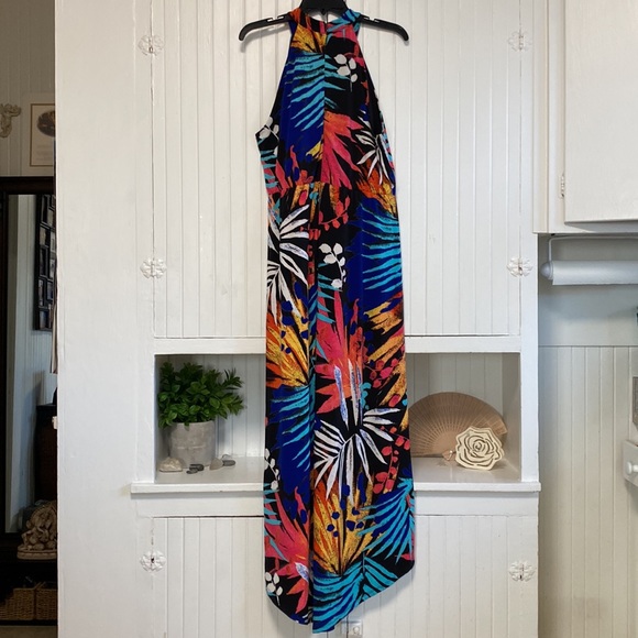 Tropical High Low New York & Co. Maxi Dress - Large - Picture 8 of 12